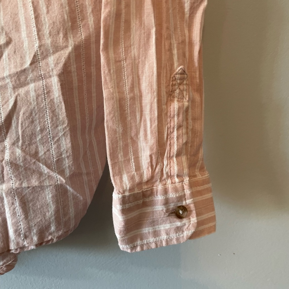 Universal Thread Light Pink Striped Button Down S… - image 4